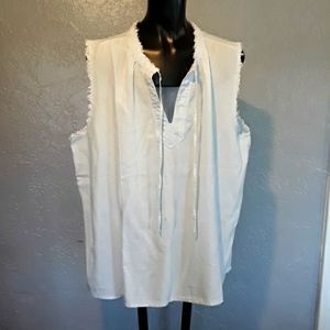 Workshop extra large tinsel summer blouse new